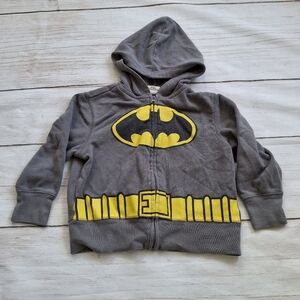 Old Navy 2T Batman Zip Up Hooded Sweatshirt